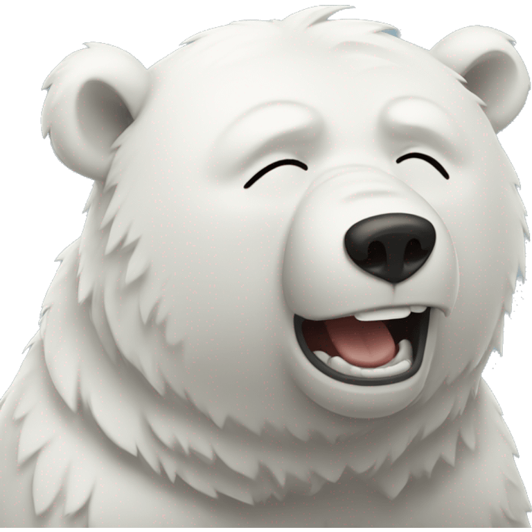 white bear crying emoji