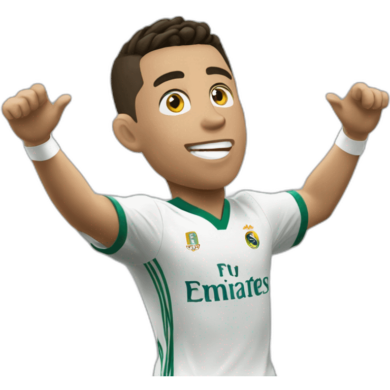 Ronaldo  scoring emoji