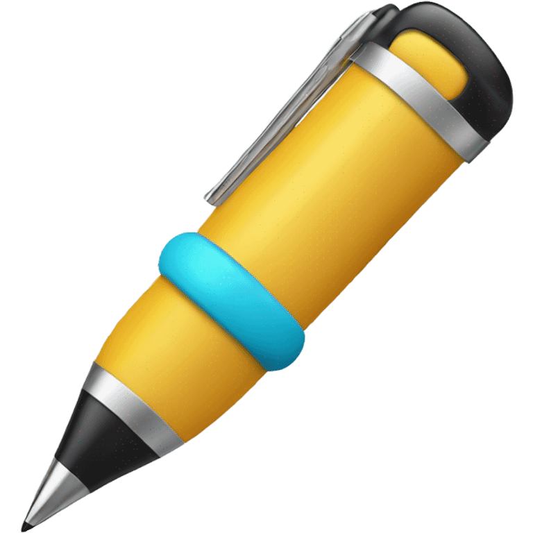 Pen with balls on the bottom emoji