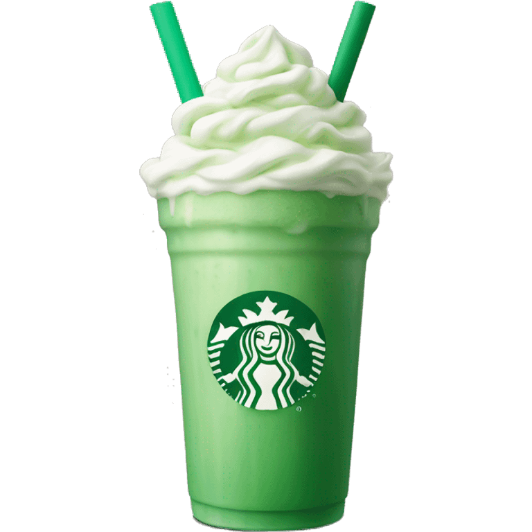 Starbucks green milkshake  emoji