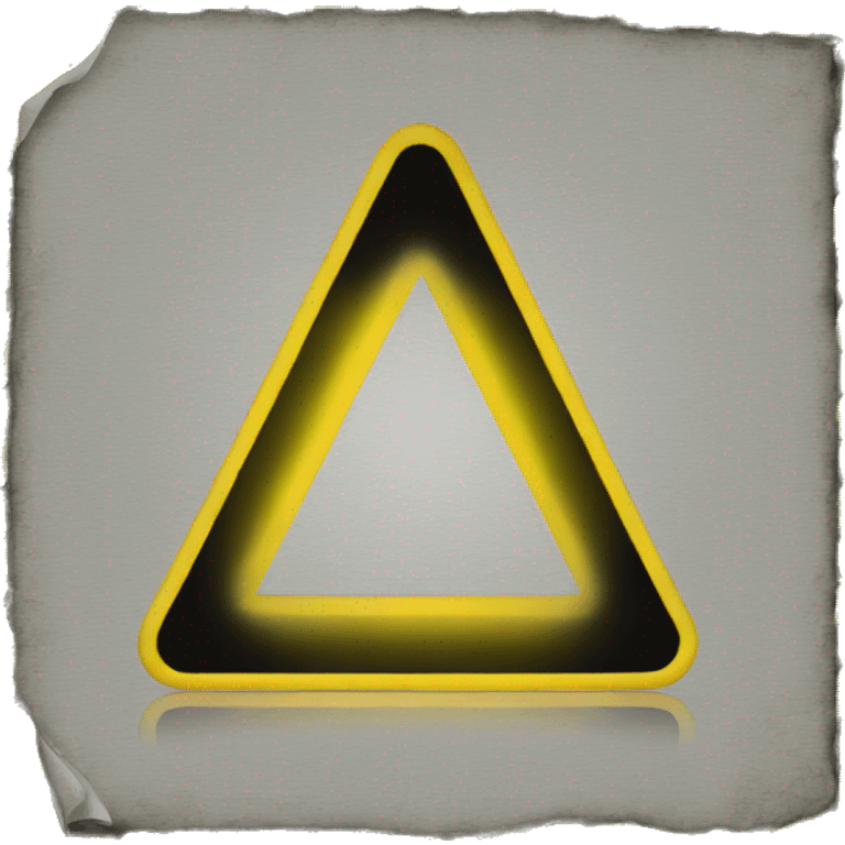 black and yellow warning triangle sign emoji