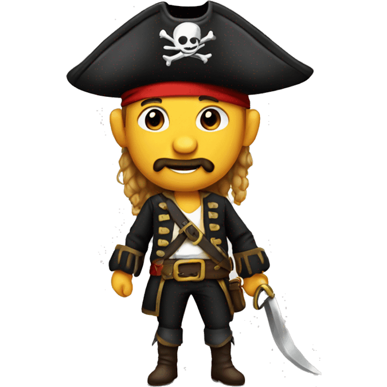 Pirate funny emoji