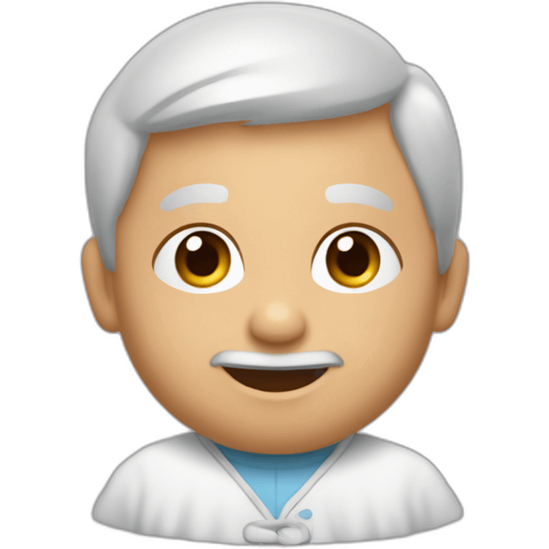 Un papa avc des bébés emoji