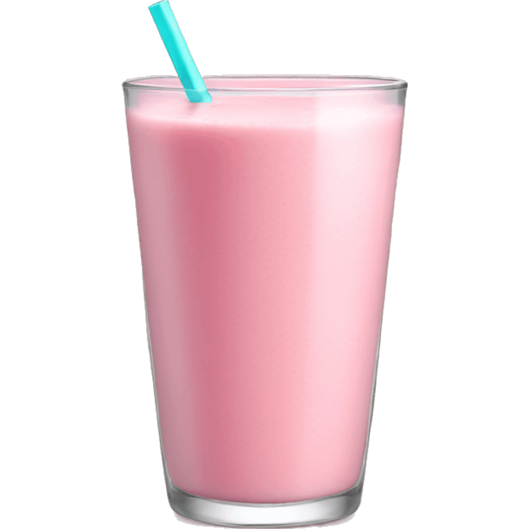 Soft pink glass of smoothie  emoji