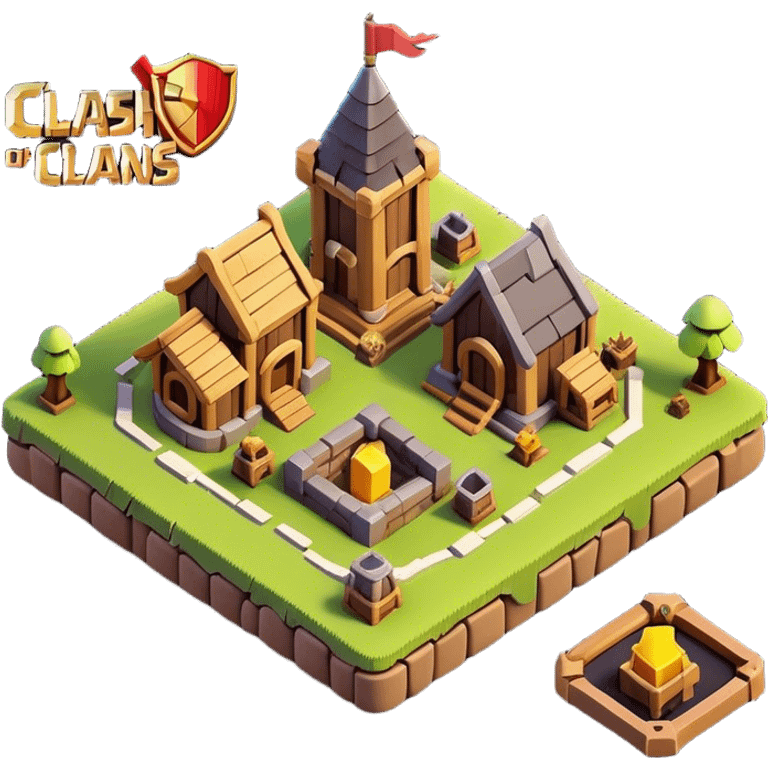 Clash of Clans aesthetic: Cinematic Playful 3D Isometric Scroll Emoji, rendered in a 3D vector-style similar to standard emojis with minimal shading and bold, simplified shapes. A compact, distinct form with signature details, softly glowing with a fantasy RPG magic charm. Simplified yet unmistakably iconic, highly detailed and consistent, glowing with a soft radiance and high shine. Stylized with a touch of heroic grandeur and a soft glowing outline, capturing the essence of a beloved gaming relic with a friendly, playful manner! emoji