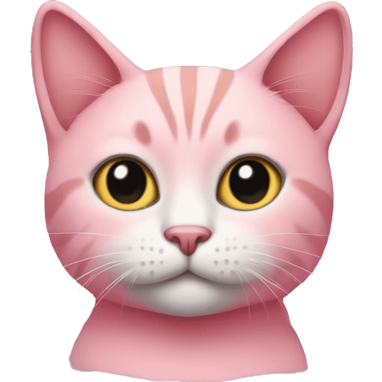 Cat with a pink crop top emoji