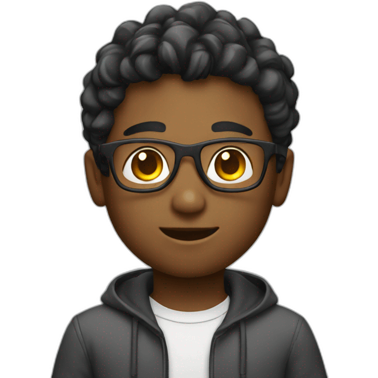 Smart tech boy emoji