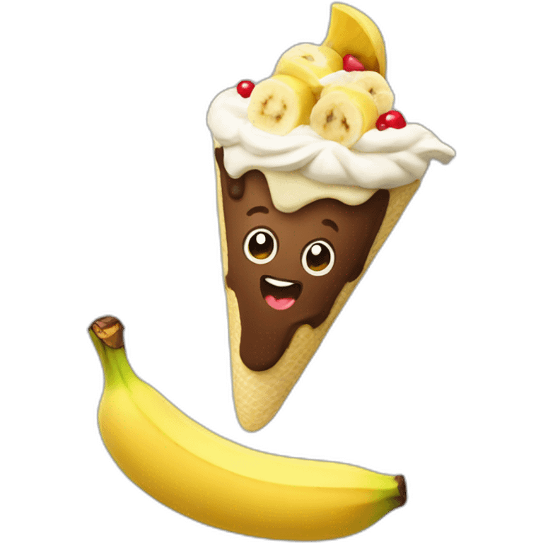 Banana split emoji