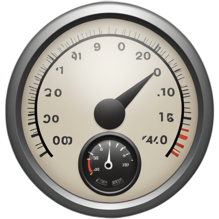 a speedometer emoji