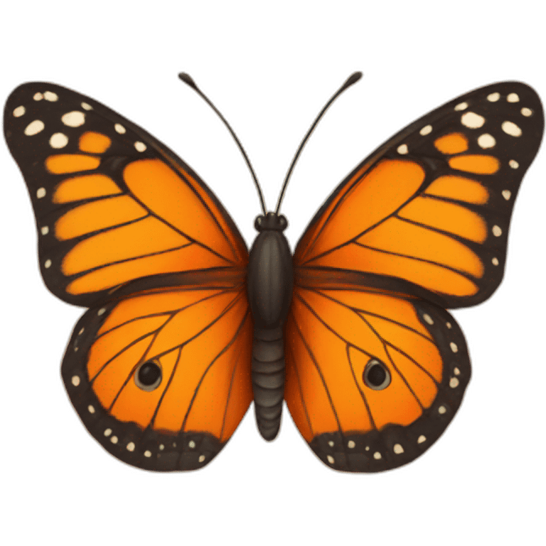 orange butterfly emoji