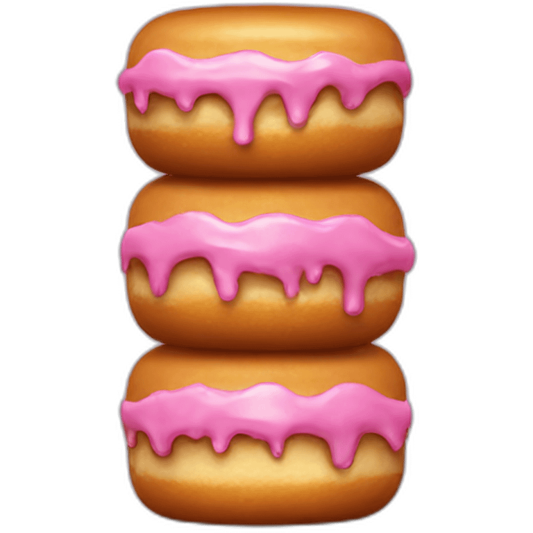 Vertically stacked doughnuts emoji