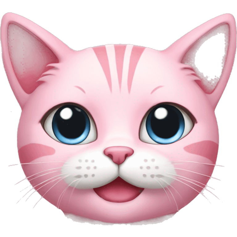 Cute pink cat  emoji