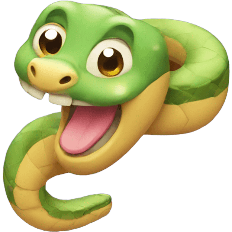 cute snake happy emoji