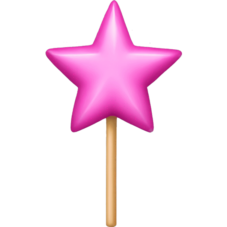 Pink star wand emoji