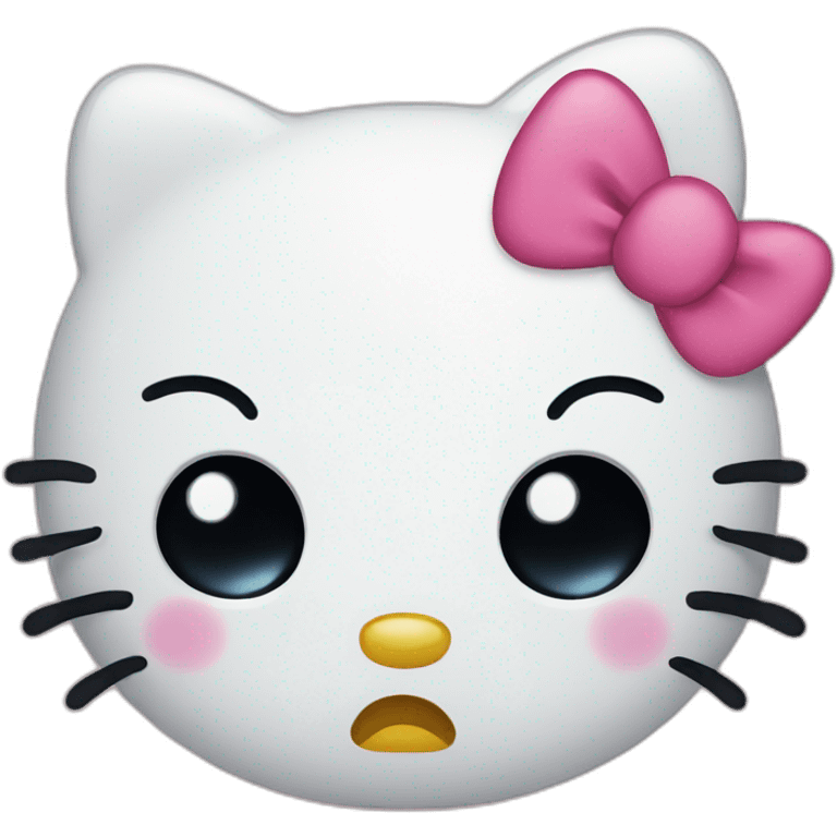 Hello kitty crying emoji