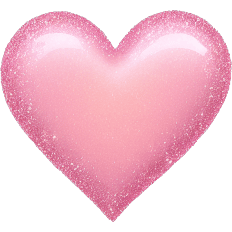 Light pink heart with glitter  emoji