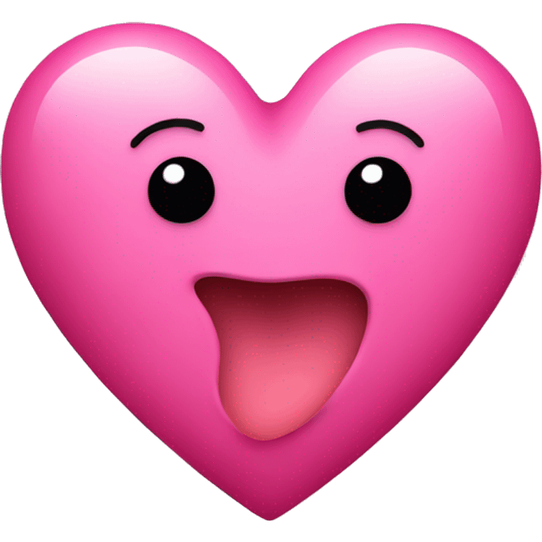 Pink heart with beat emoji