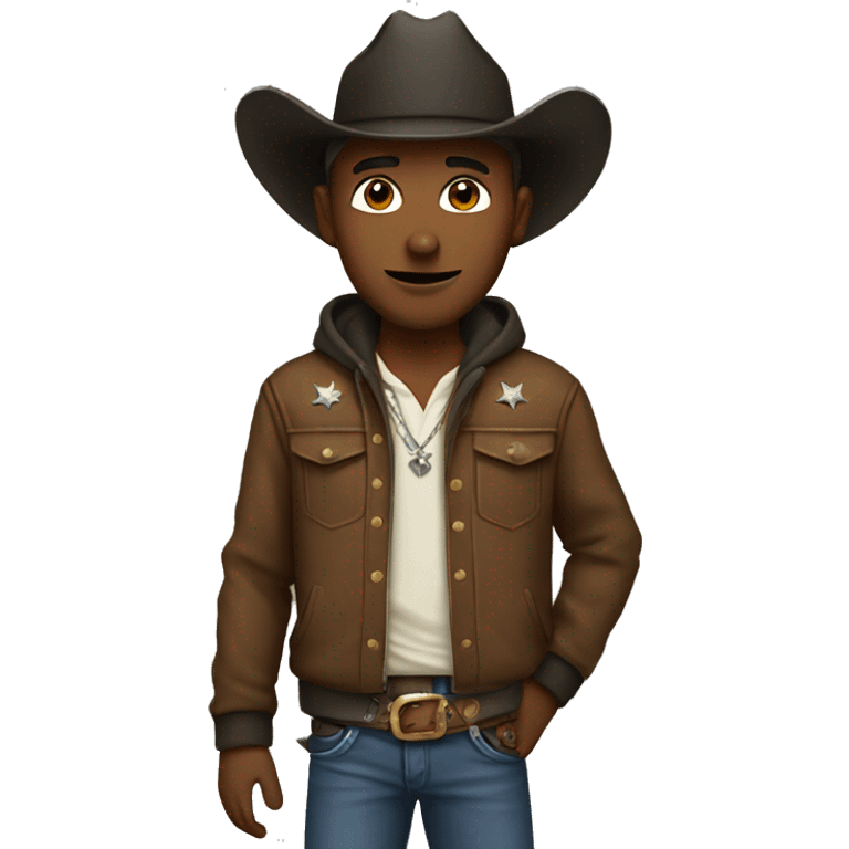 cowboy wearing hoodie emoji