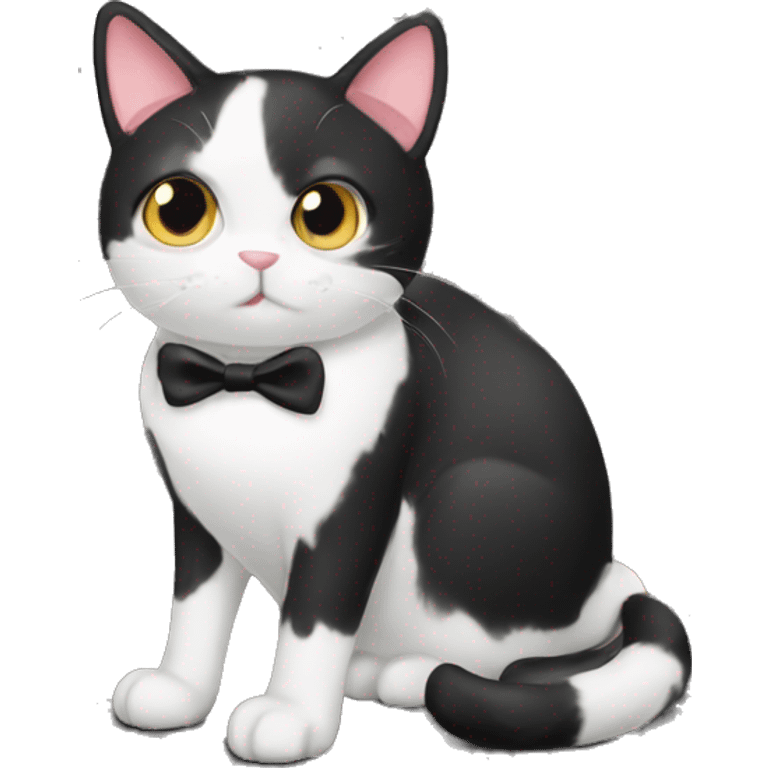 Tuxedo cat emoji