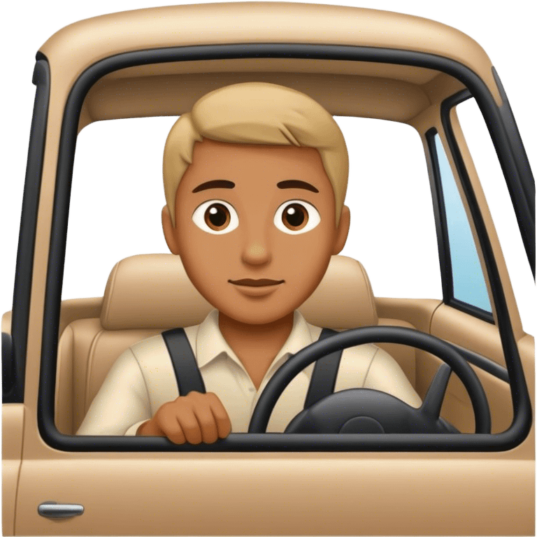 Driver in car emoji