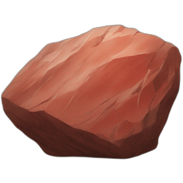 Rock red emoji