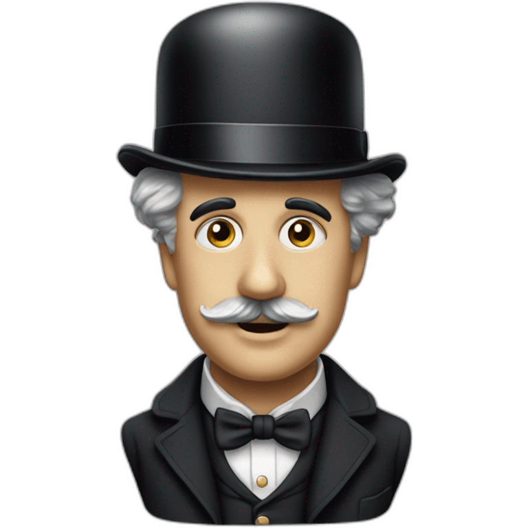 Charlie Chaplin sans chapeau emoji