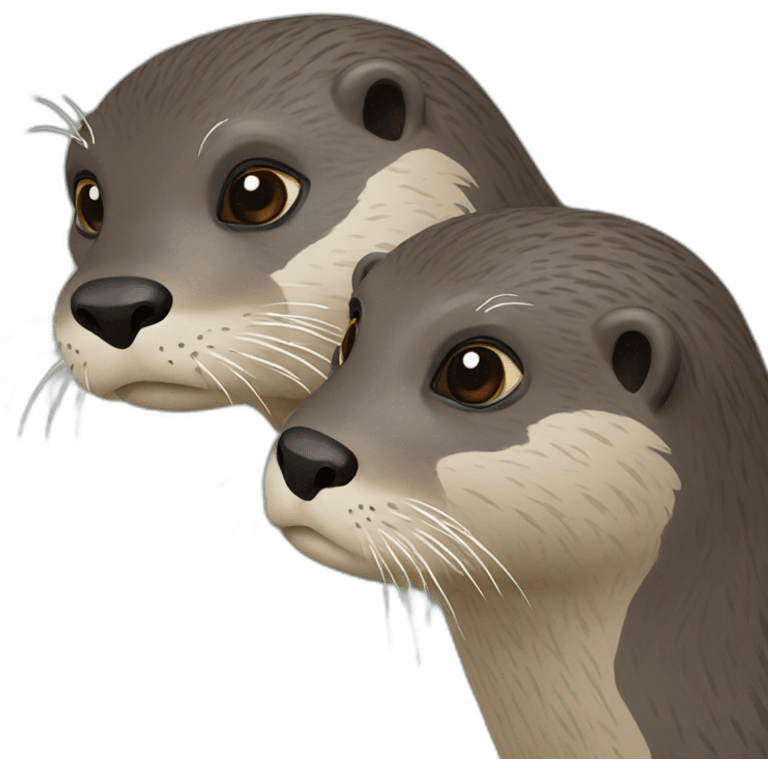 two-otters-nesting emoji