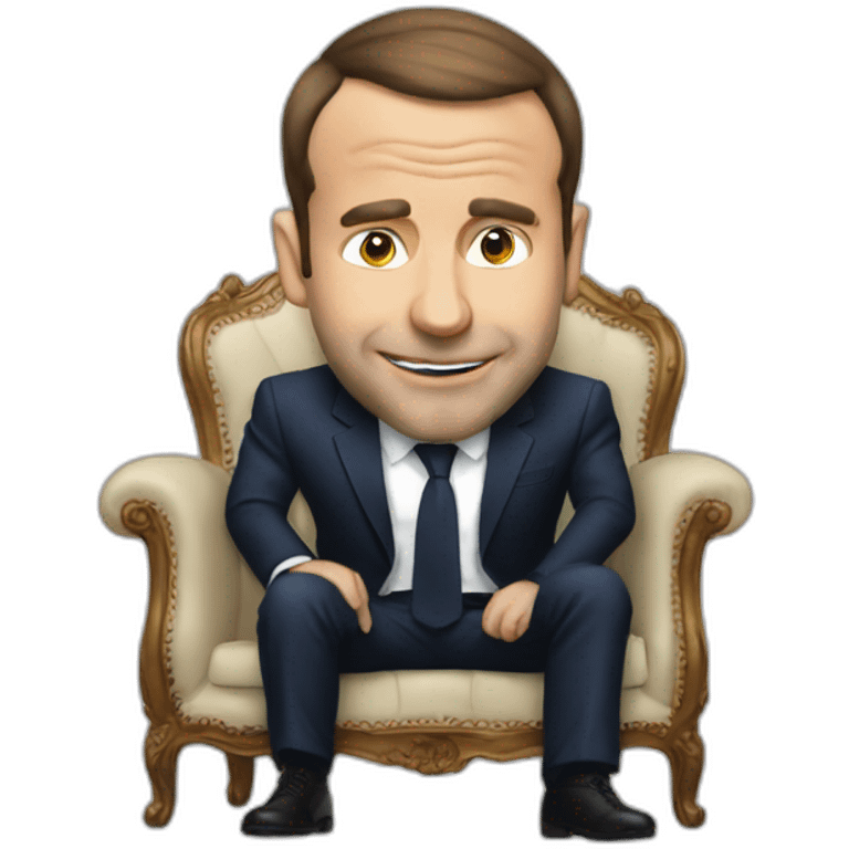 macron pooping emoji