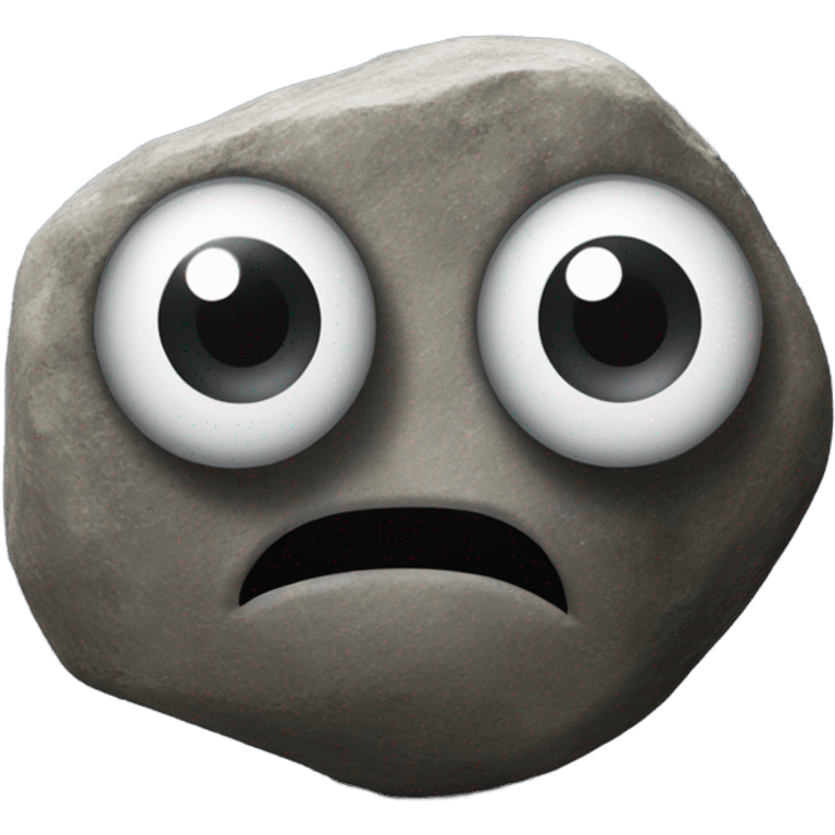 realistic rock with plastic googly eyes "Everything Everywhere All At Once" emoji