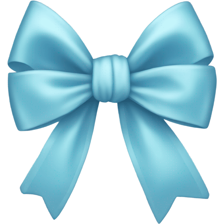 Light blue bow  emoji