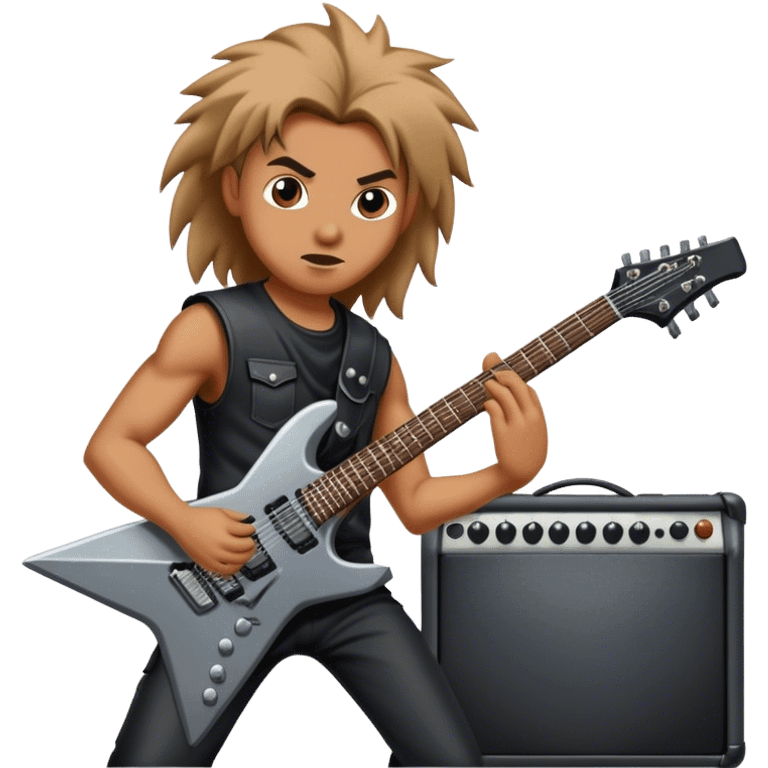 Heavy metal guitarist  emoji