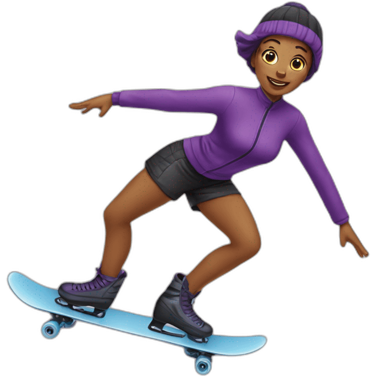 Patineuse artistique emoji