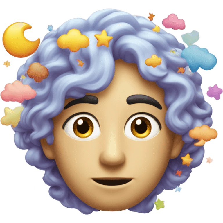 Head with a dream bubble emoji