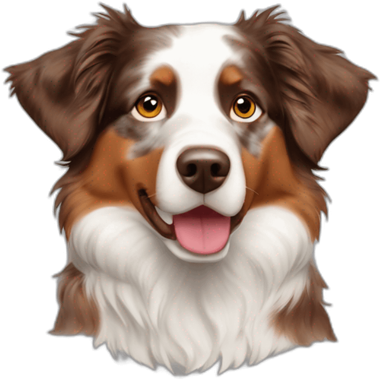 Australian Shepherd red merle emoji