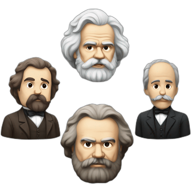 Karl marx avec lenine et stalinr emoji