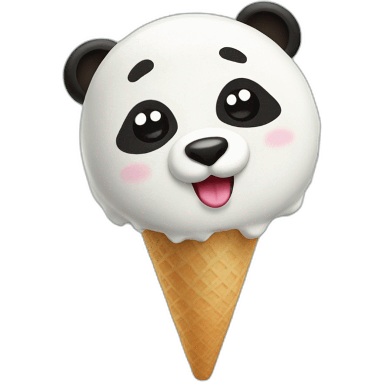 Panda icecream emoji