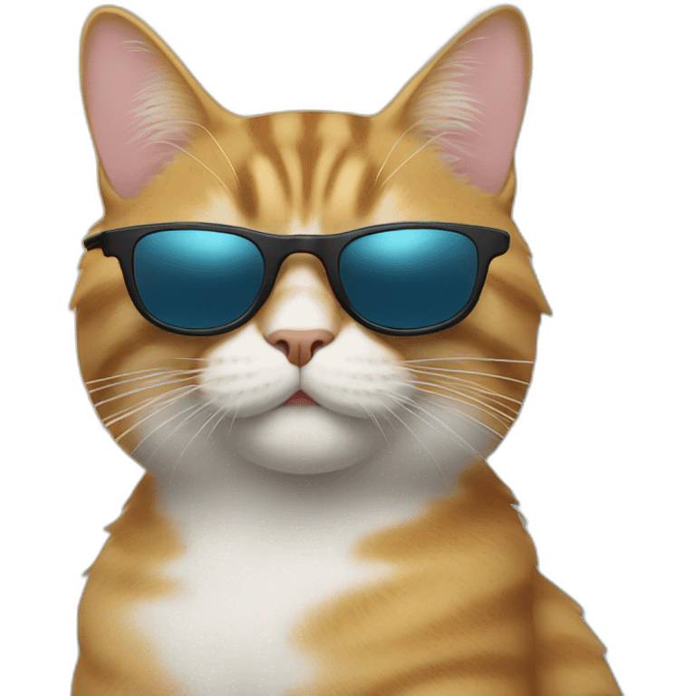 Cat with sunglasses emoji