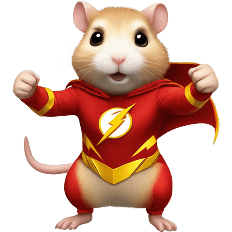 hamster The Flash shows thumbs up emoji