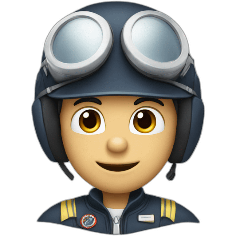 Mickey mouse pilot emoji