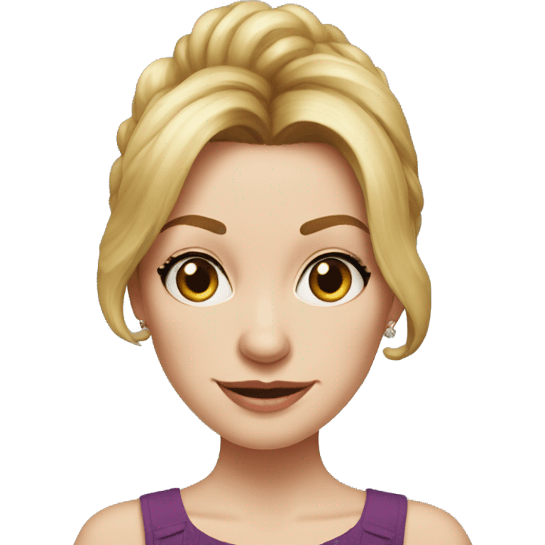 Claire Dunphy from Modern Family, dress, portrait emoji