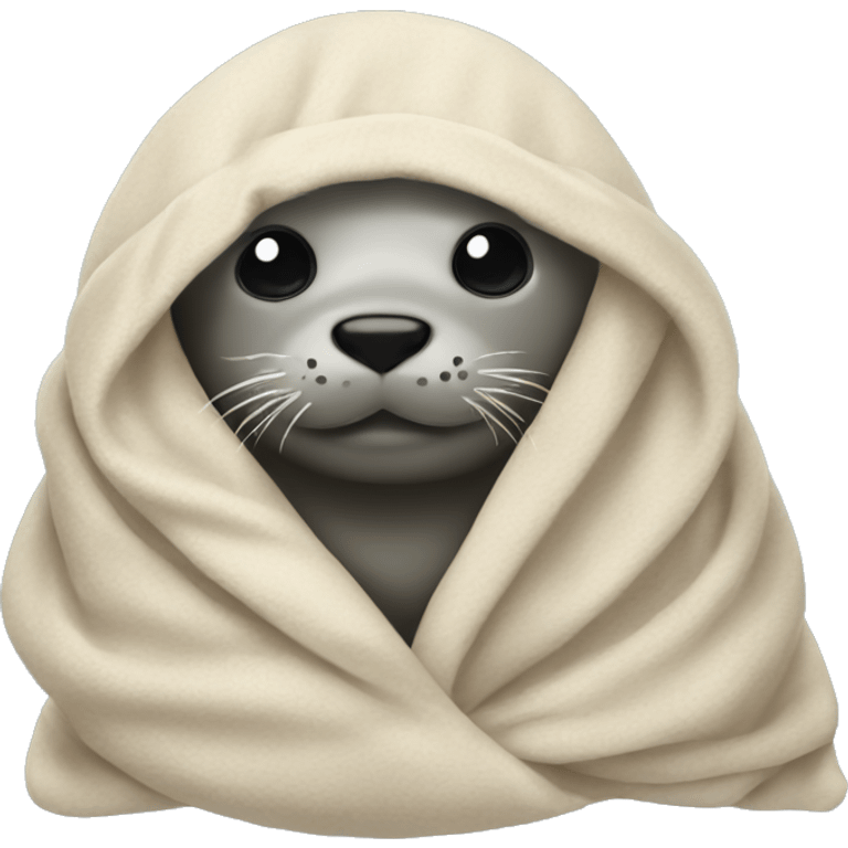 seal wrapped in a blanket emoji