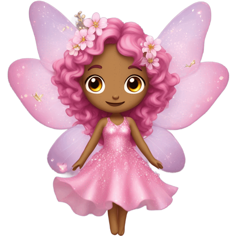 Pink fairy emoji