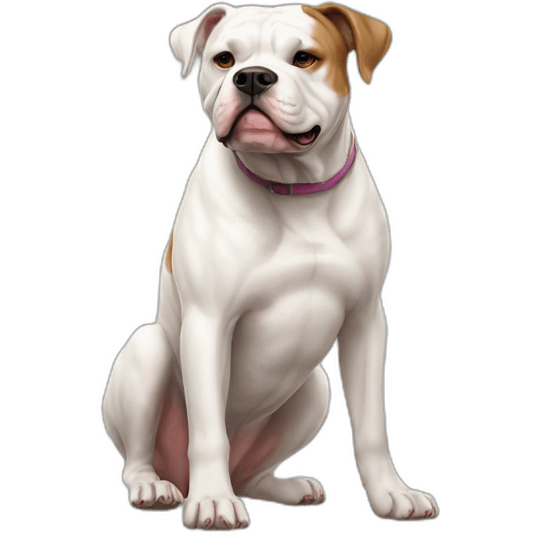 Full body American bulldog emoji