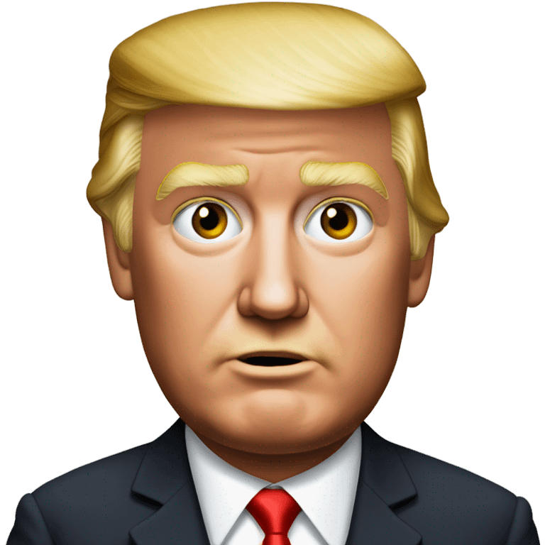 Trump with x on his face emoji