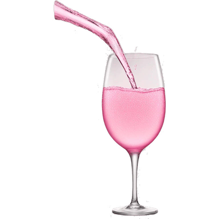 pink champagne pouring emoji