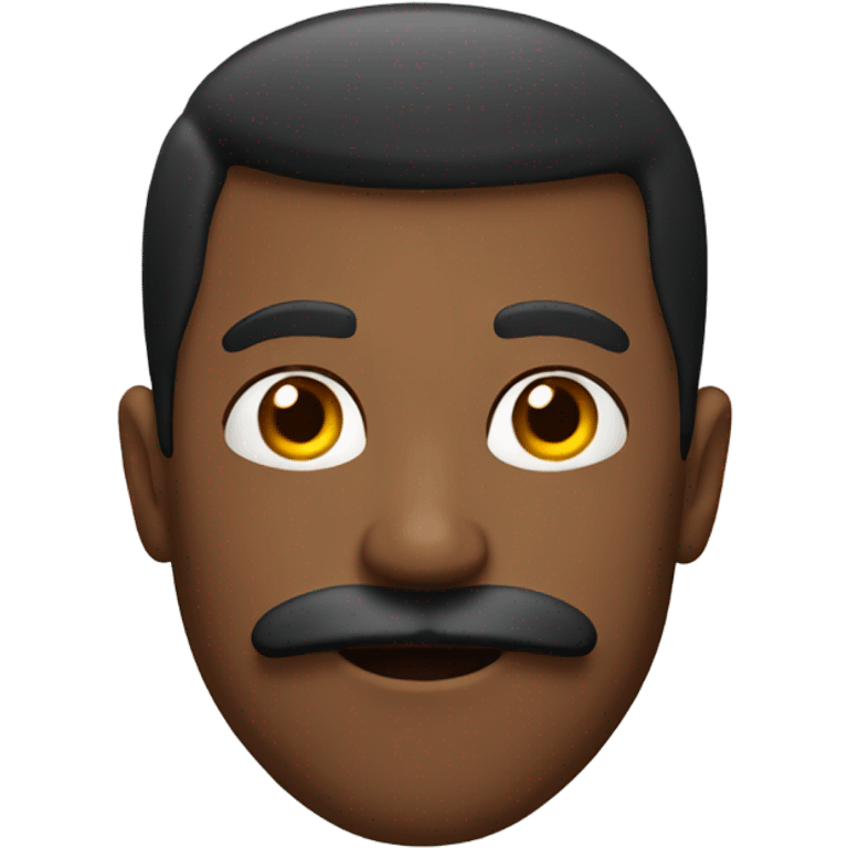 mucle brown guy with moustache emoji