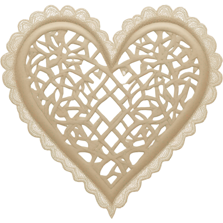 Lace heart emoji