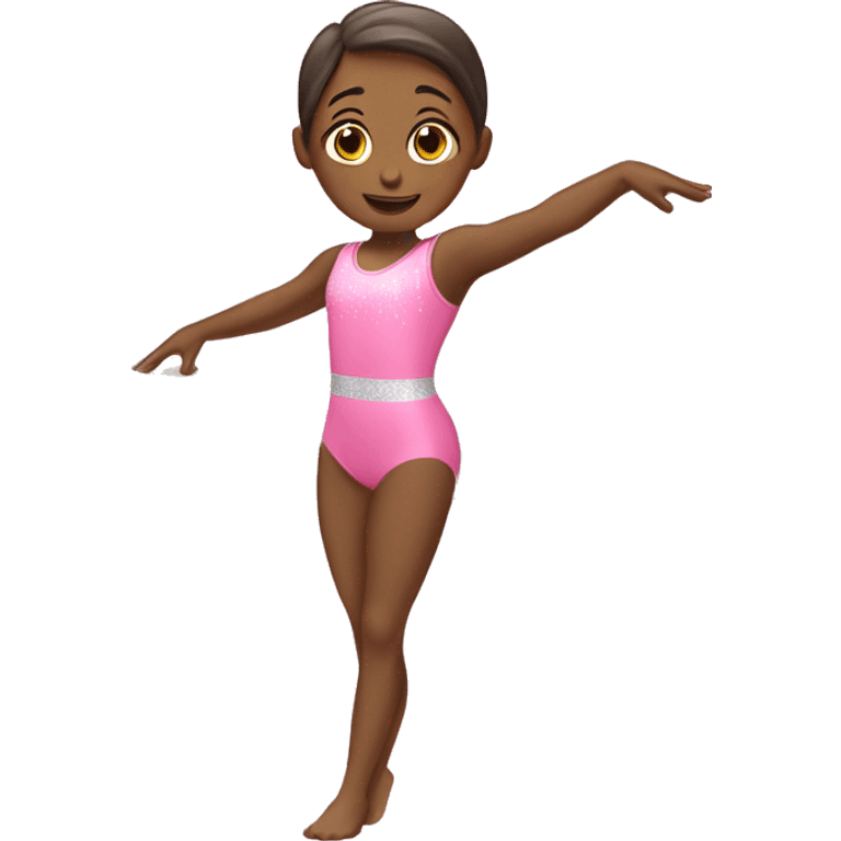 Gymnastics balance beam pink  emoji