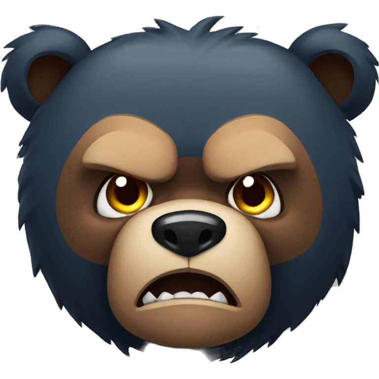 Angry bear  emoji