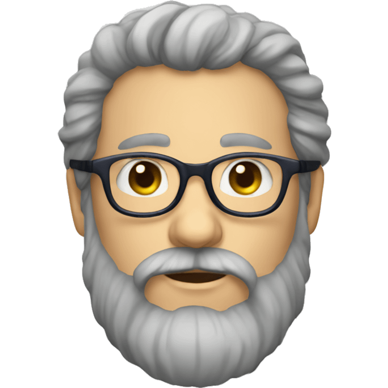 Majestic french bearded person with glasses emoji